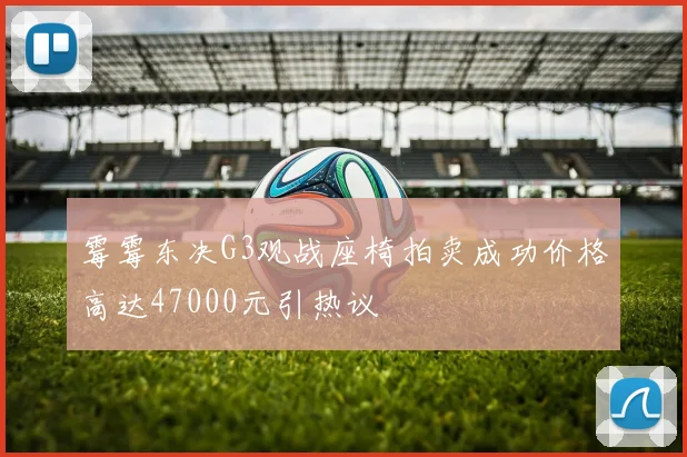 霉霉东决G3观战座椅拍卖成功价格高达47000元引热议